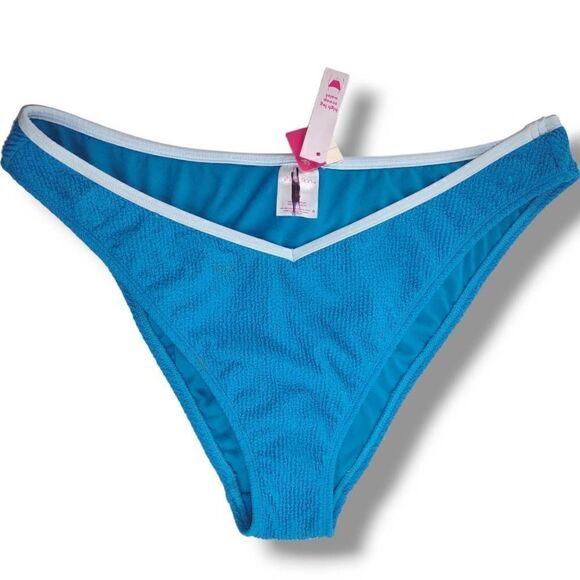 Xhilaration Blue Bikini Cheeky V Front Sz L NEW - Picture 1 of 6